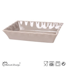 30cm Baking Dish Solid Grey Color in Rectangle Shape